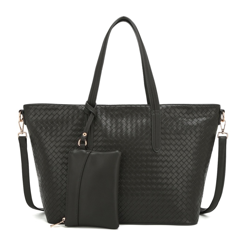 AngelBarcelo Shoulderbag Gray w/ Matching Wallet